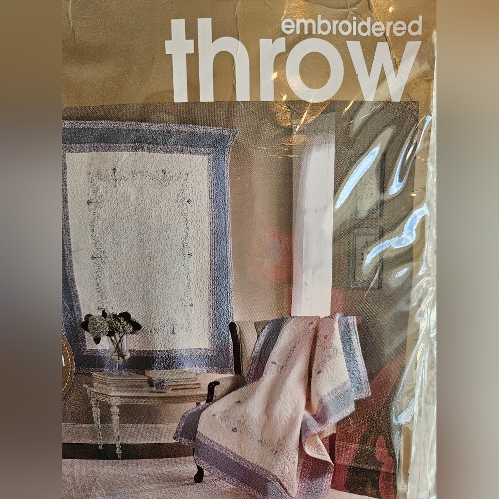 Embroidered Throw